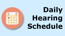 Daily Hearing Schedule